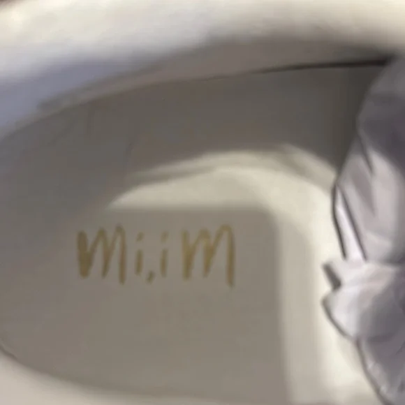 Women's Glitter Sneakers - Silver and White - Picture 4 of 8